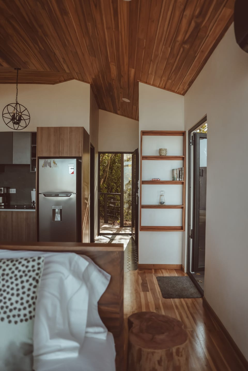 Glass Cabin 2.0, with Hot Tub and Panoramic Views | Premium bedding, down comforters, pillowtop beds, free minibar