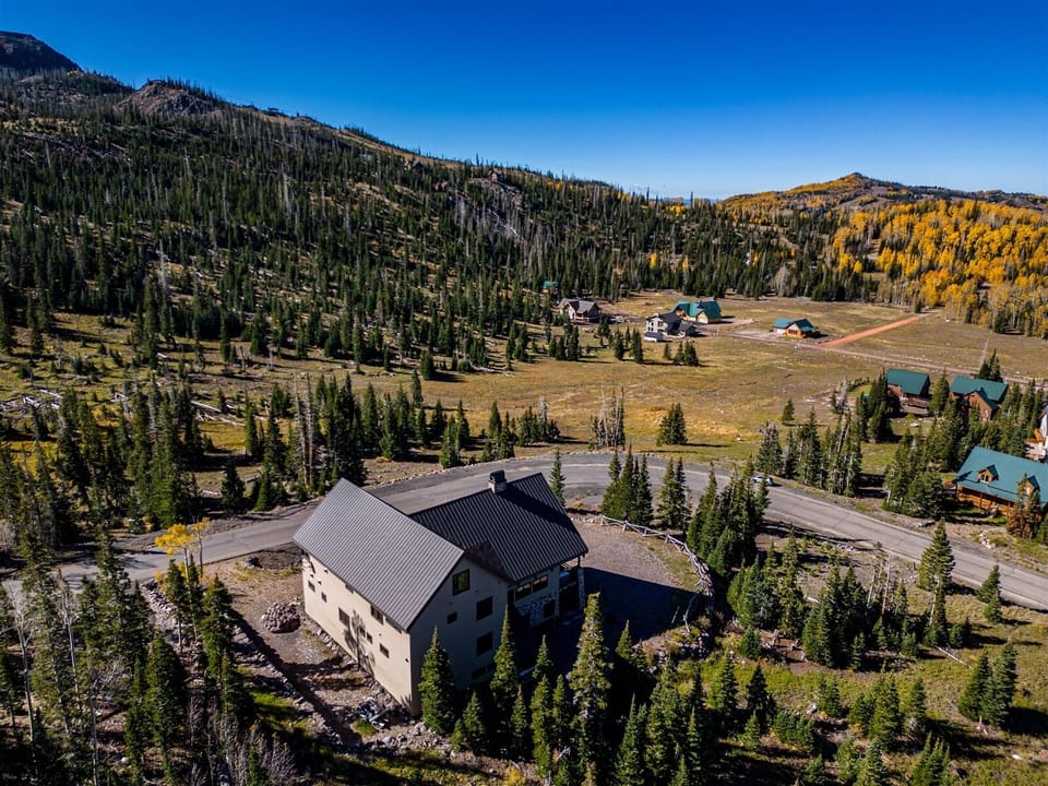 Drone View Above Home- Back Side