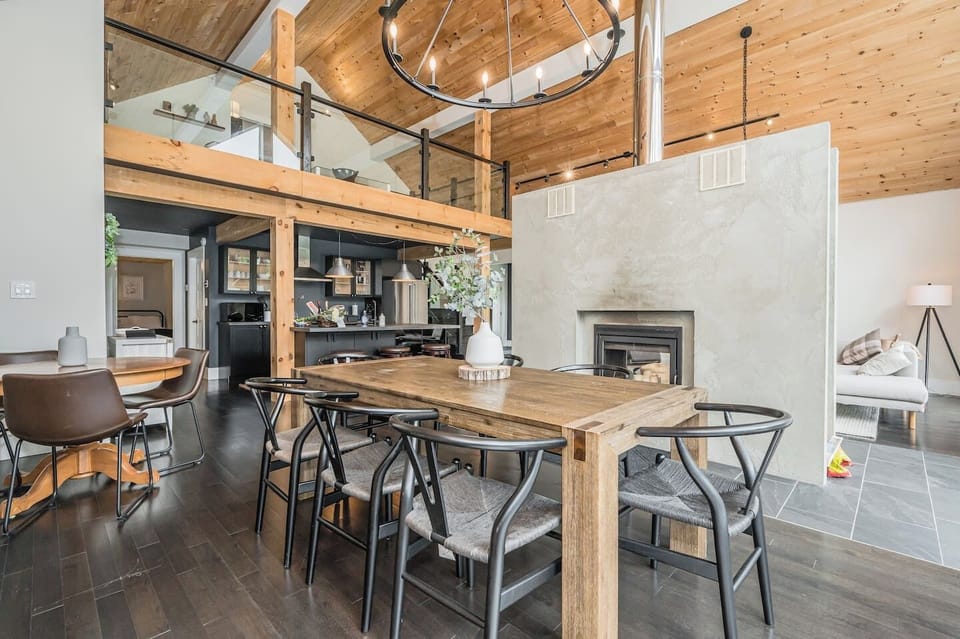 The dining area. 
