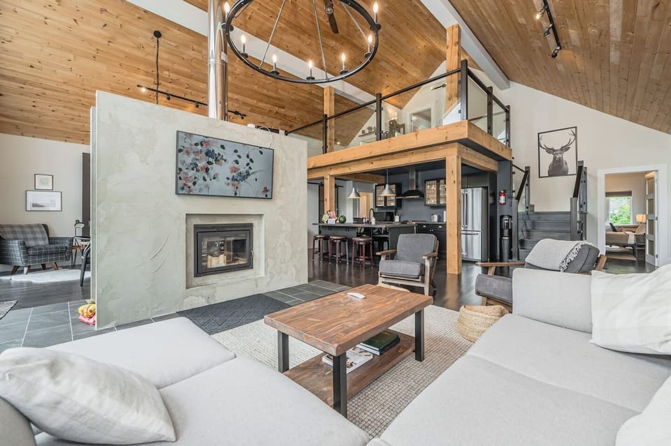 A view of the upper lounge loft where you can curl up with a book, play a game or discuss the latest episode of the Kardashians. 