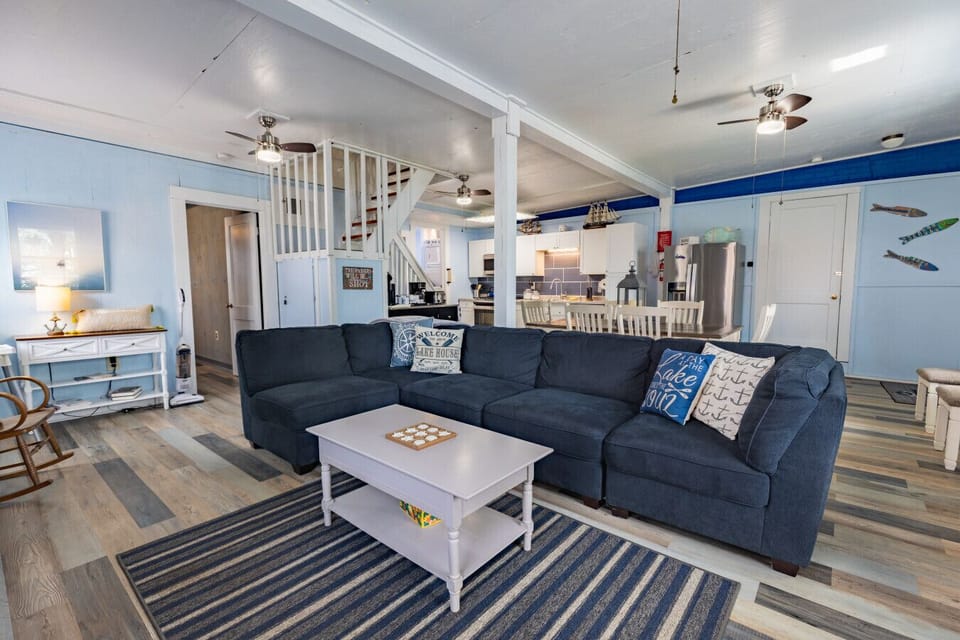 Cozy couch in the living room