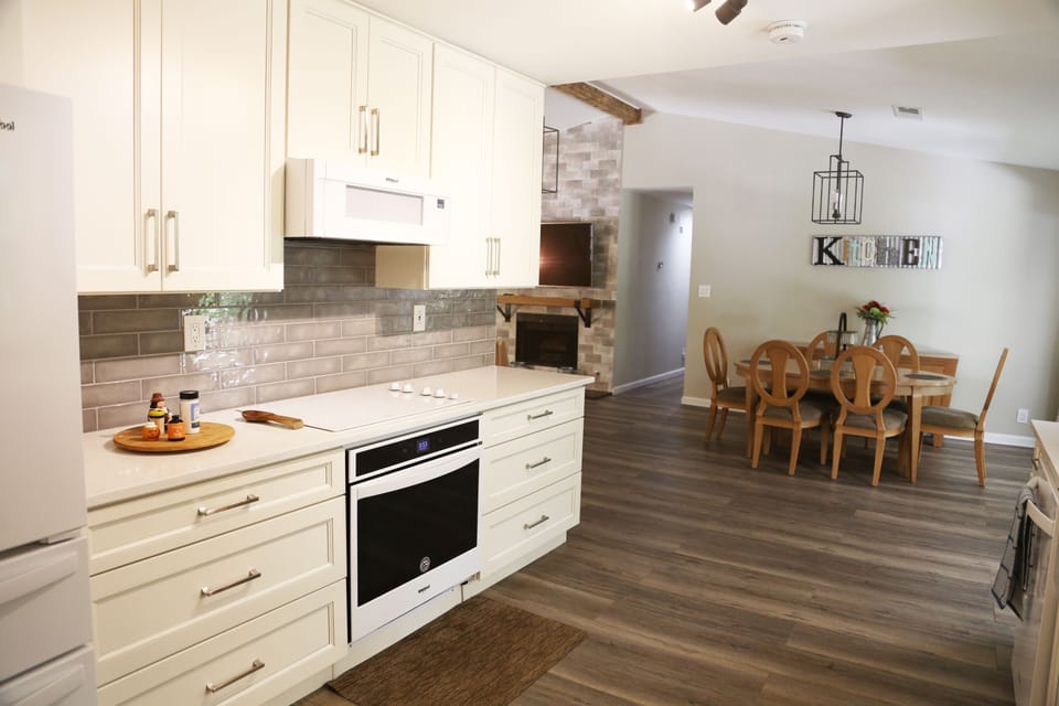 Kitchen and dining area