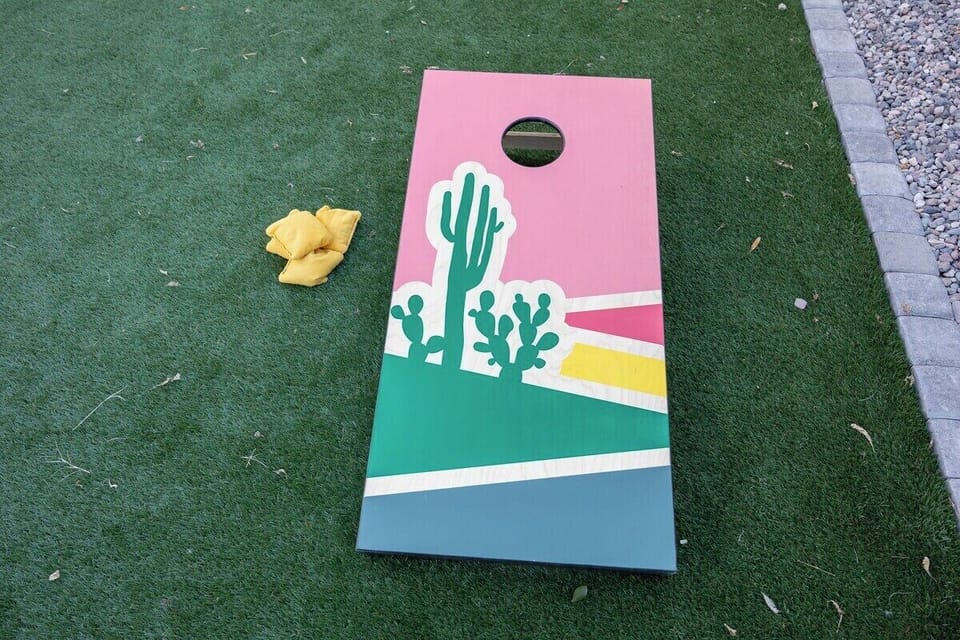 Corn Hole for outdoor fun and games for the entire family. 