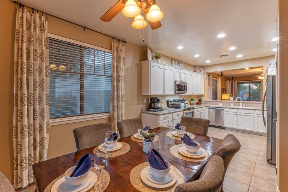 Open concept floor plan with spacious gathering areas.
