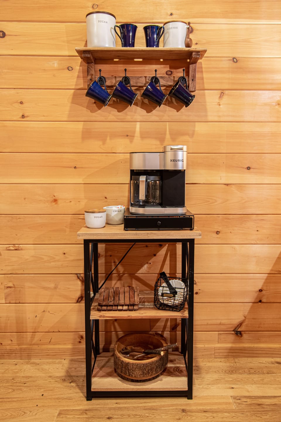 Enjoy the coffee bar for the morning cup of coffee or tea