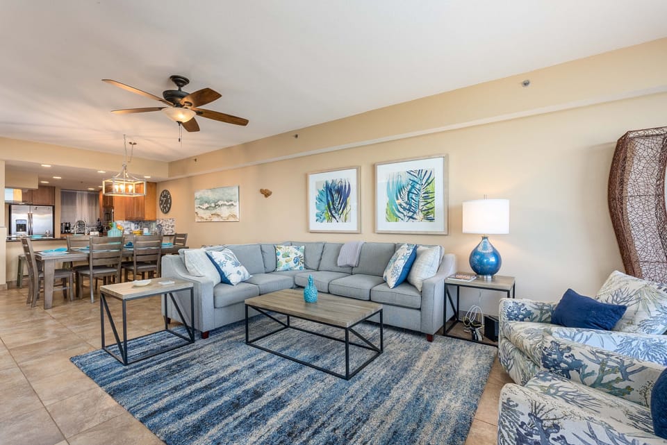 Spacious living room area with spectacular views