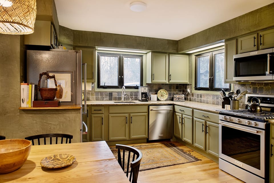 Kitchen with new appliances