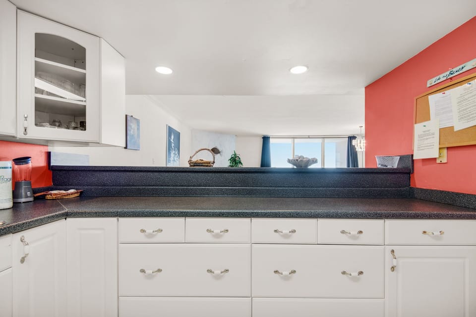 Kitchen to living room view