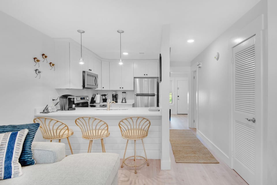 Living to kitchen area view