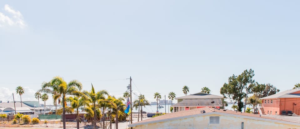 Partial beach view from front door