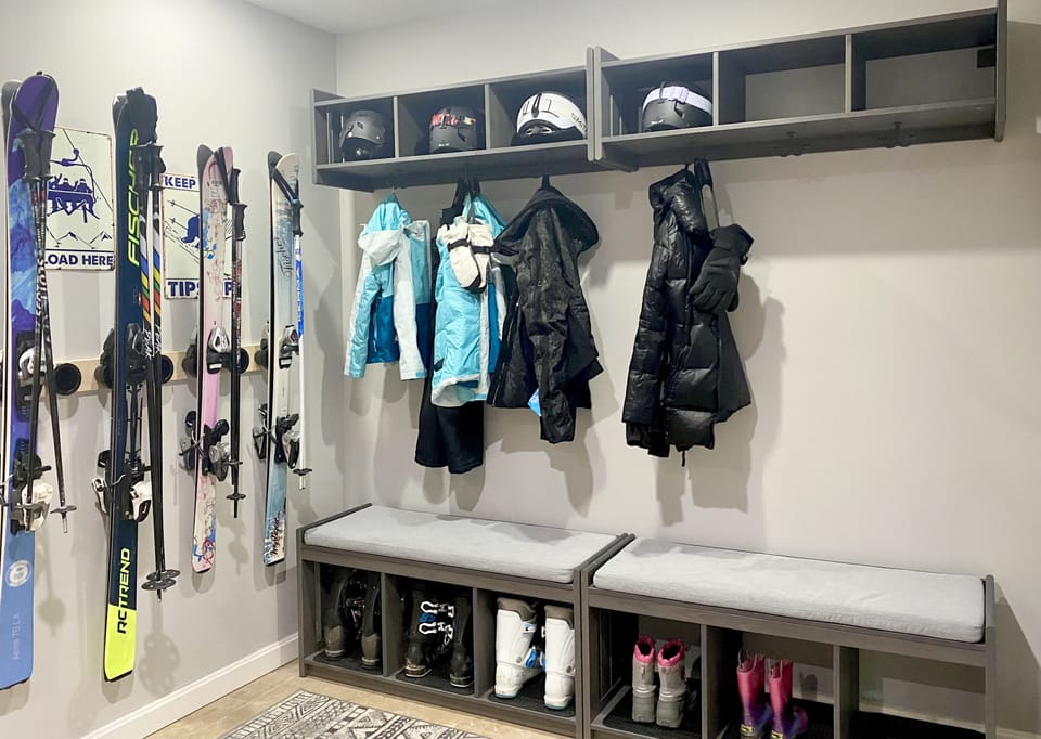 Room to store your gear in the ground floor mudroom right off the driveway