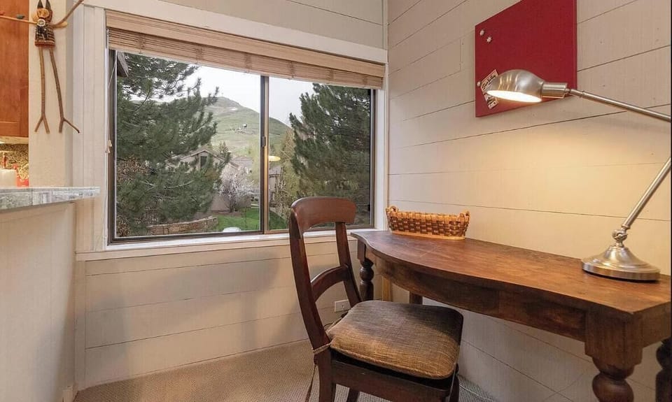 The office space has great views of Dollar Mountain.  