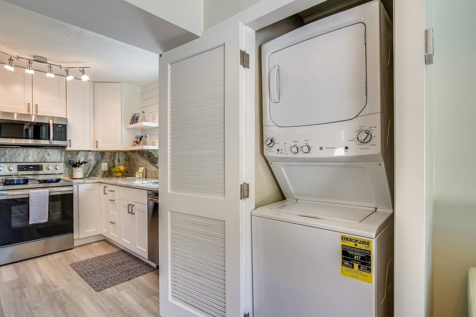 Laundry in unit.