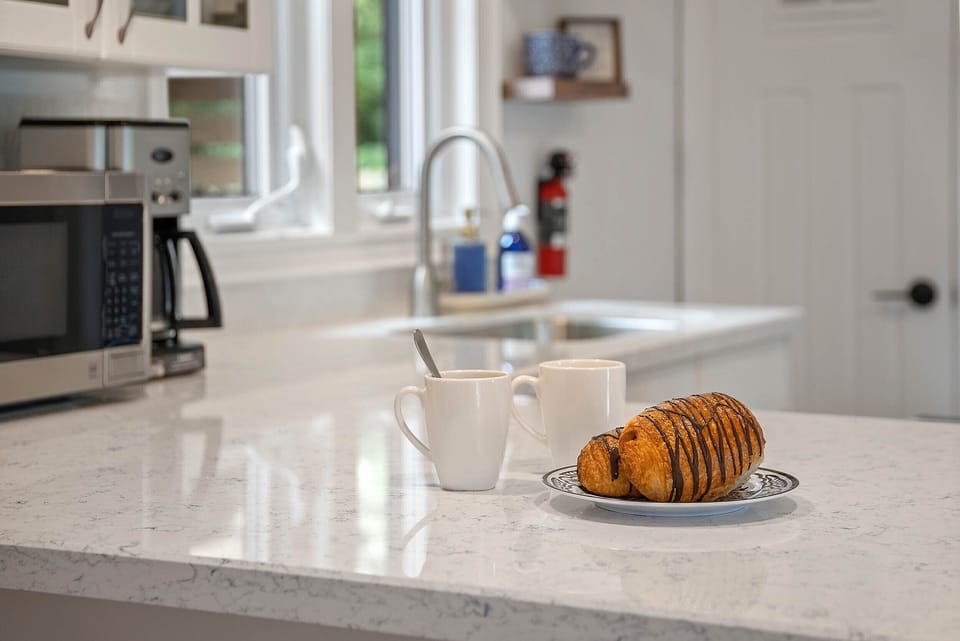 Enjoy a croissant from a local bakery with your morning coffee - La Petite Maison, Niagara-on-the-La