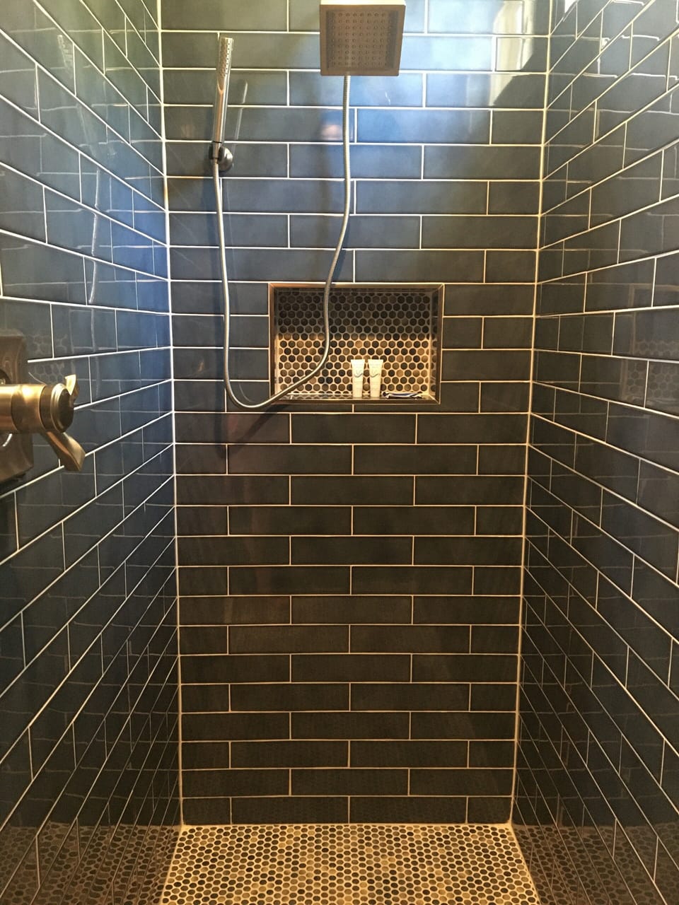 Large walk-in shower