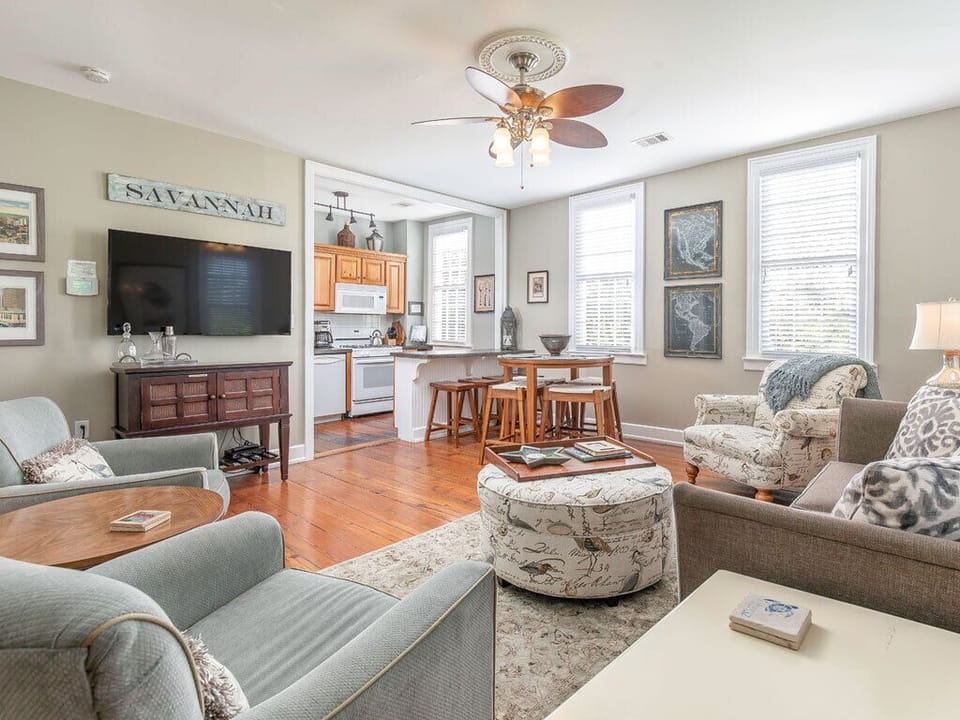 Condo, Multiple Beds, Kitchen, Garden View | Living area | 40-inch TV with digital channels, DVD player