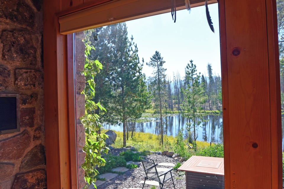 The view from the living room 