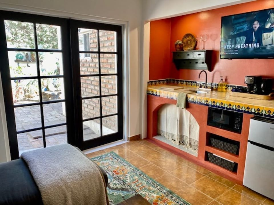 Enjoy the ease of this Mexican inspired kitchenette!
