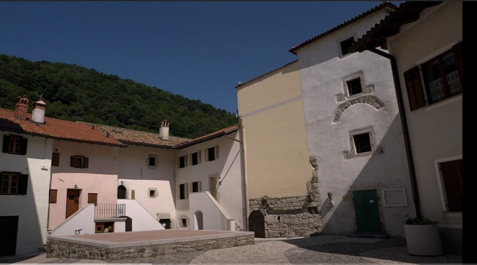 square at the back of house
