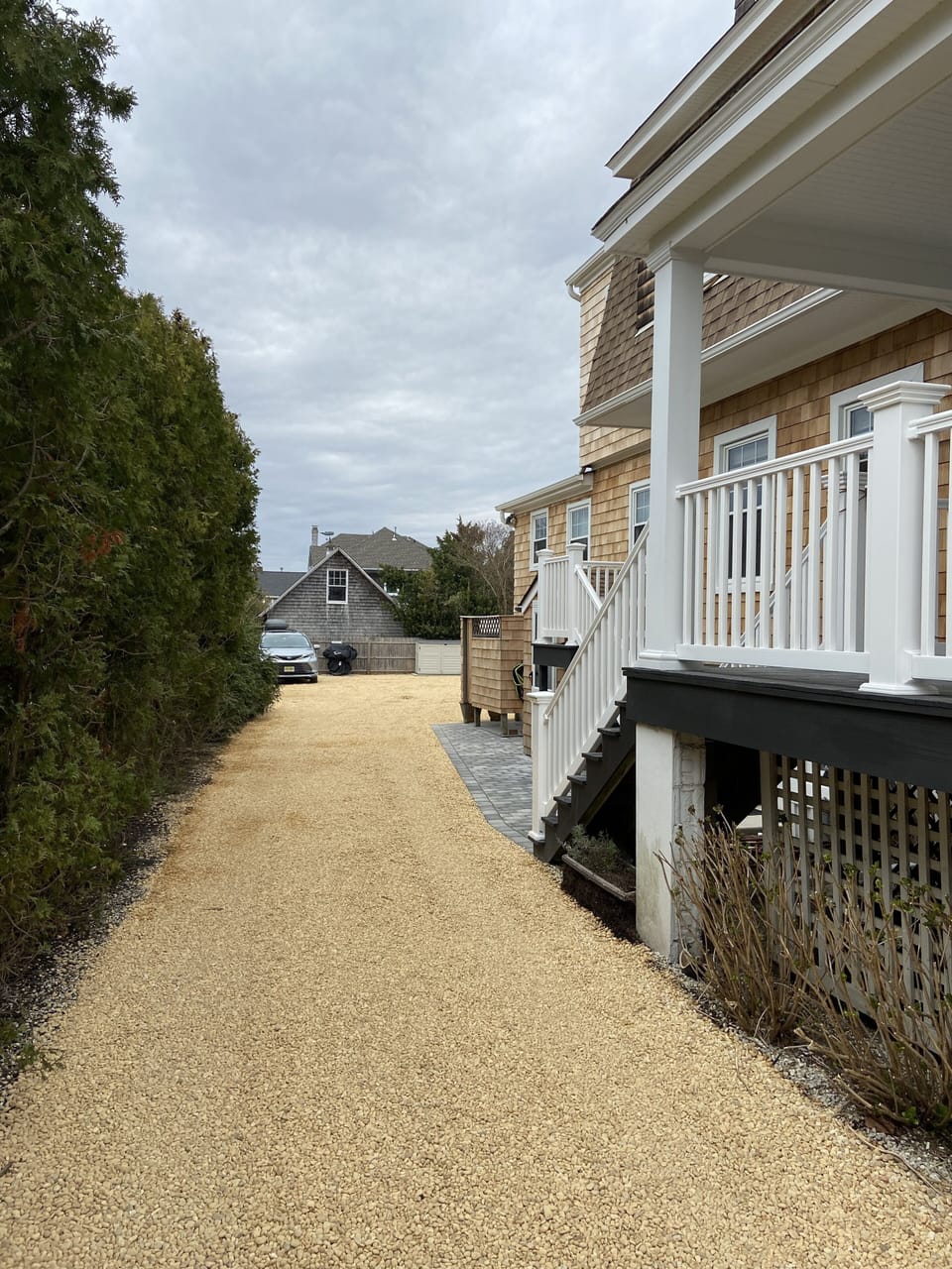 Exterior driveway of the condo