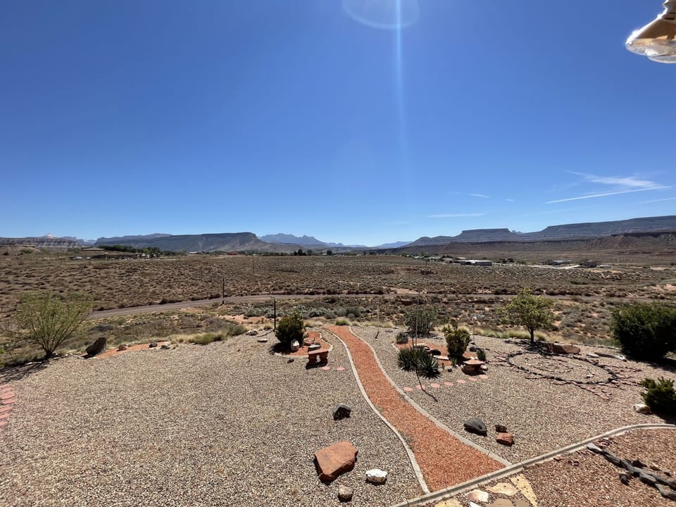 Views from balcony to the east
