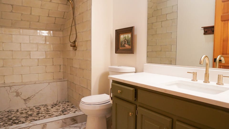 Master bathroom newly remodeled 