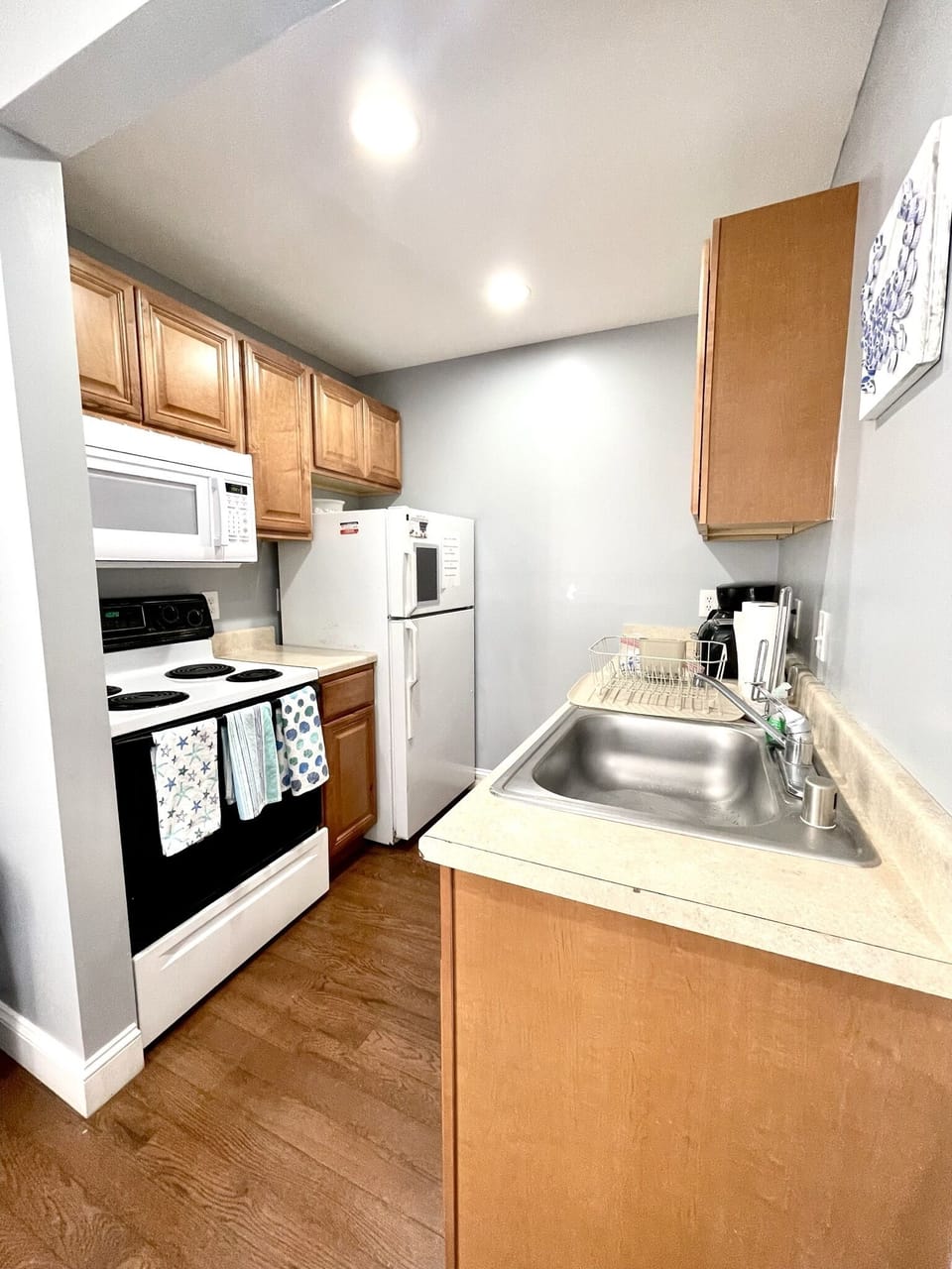 Fully stocked kitchen