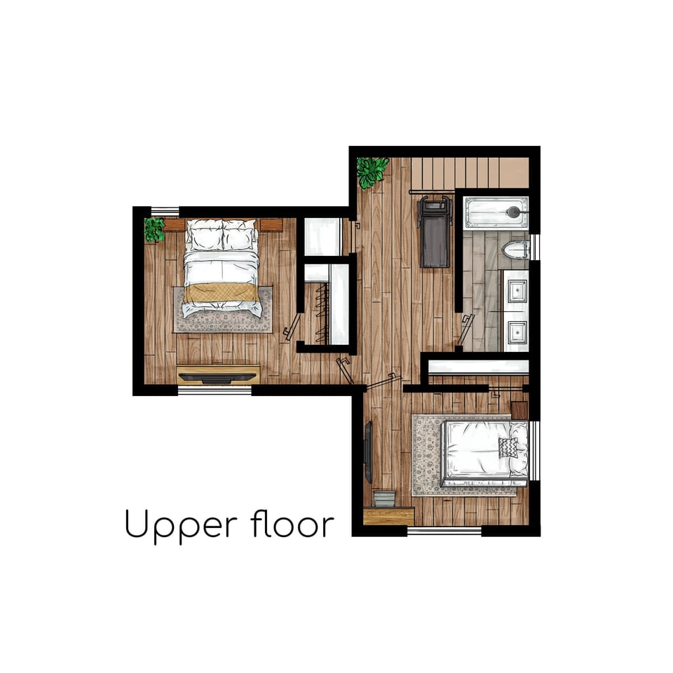 Upper floor plan