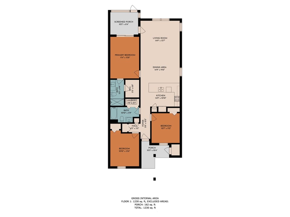 Floor plan of Sunny B's