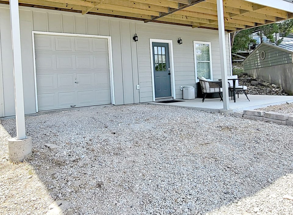 Enjoy easy parking just steps from your door and room to accommodate a boat.