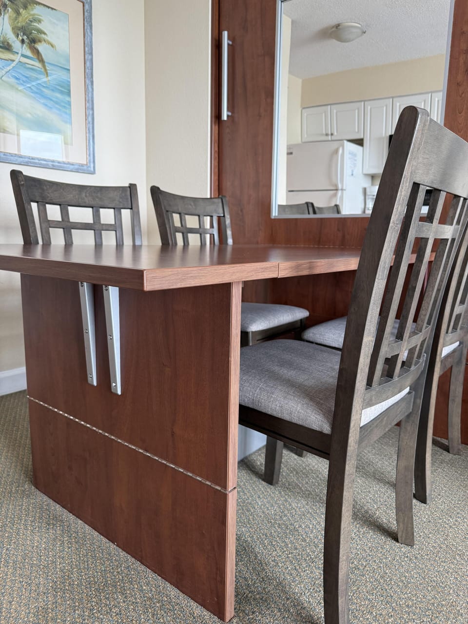 Dining Table seats (4) comfortably