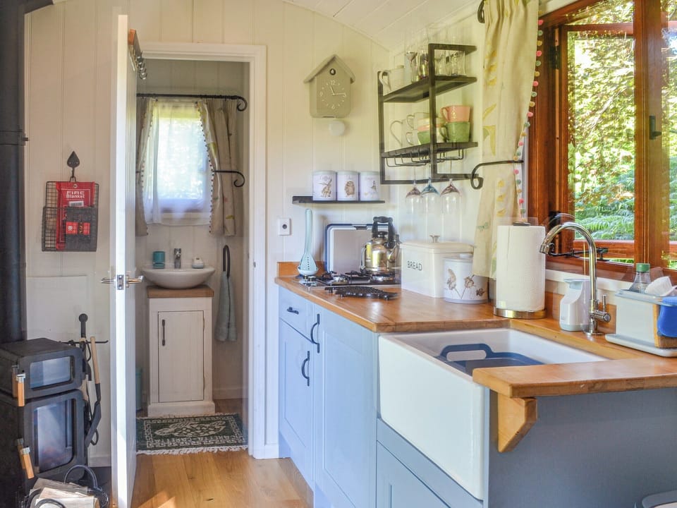 Kitchen area | Herdwick Hut, Llanddeusant, near Llangadog