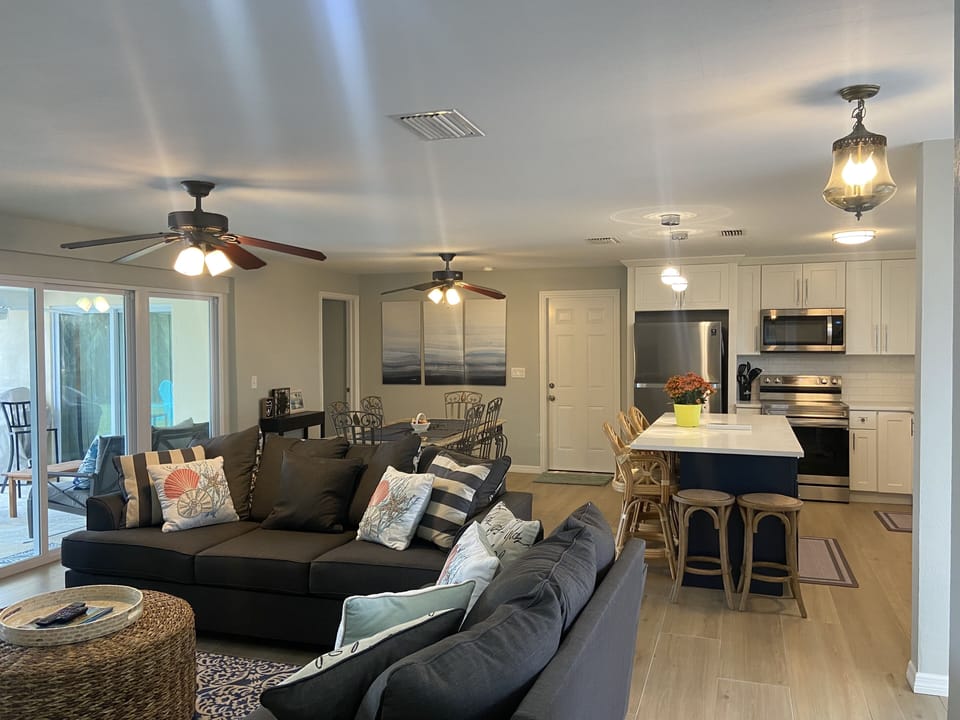 Newly renovated kitchen and dining area