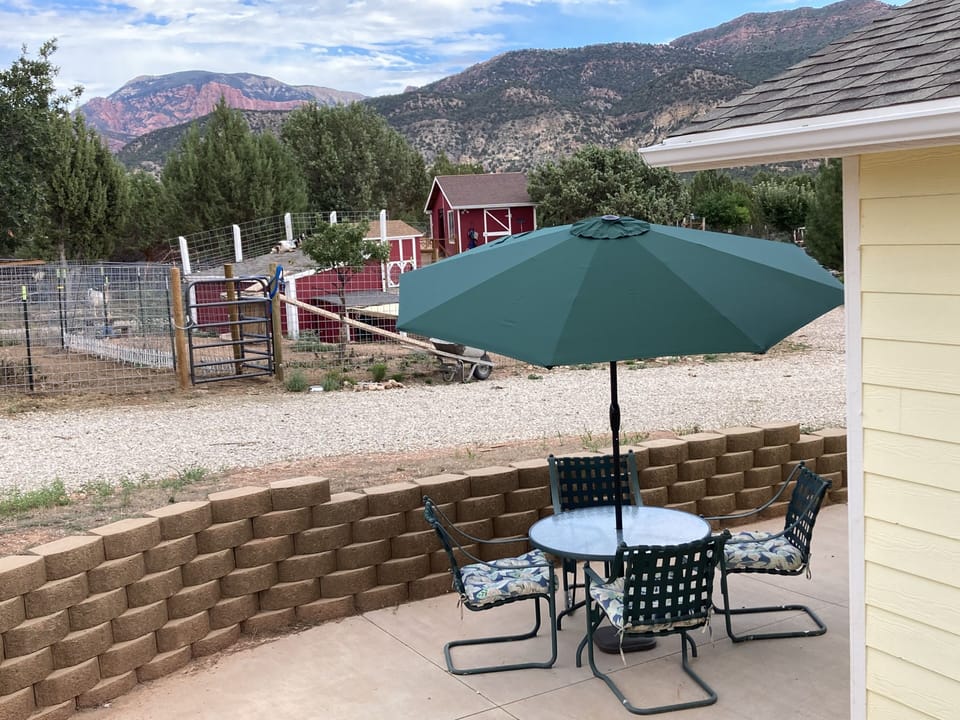 Beautiful views of the Kolab’s from your patio.
