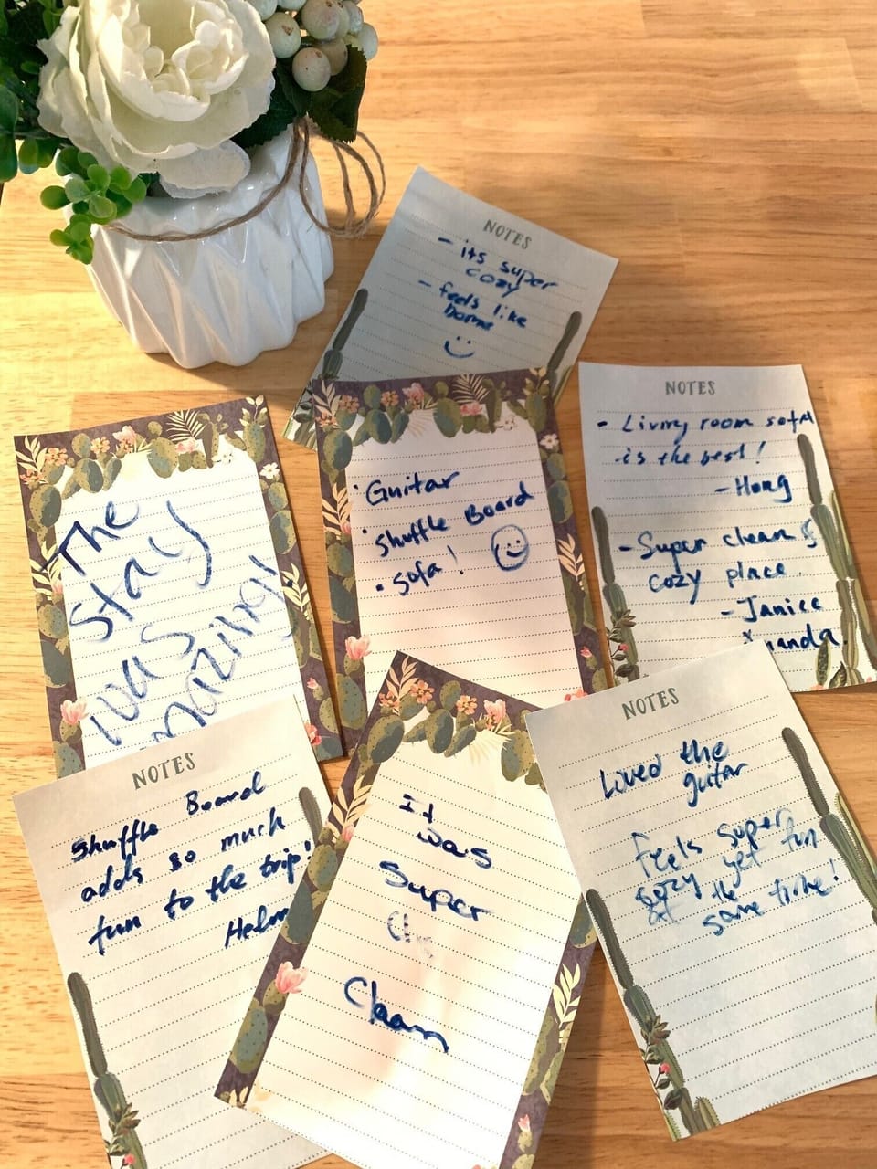 Notes from our guests