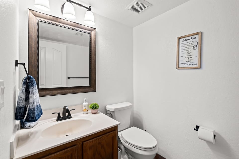 Downstairs half bath