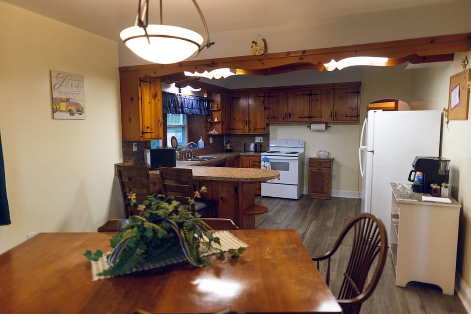 Kitchen View From Dining Room