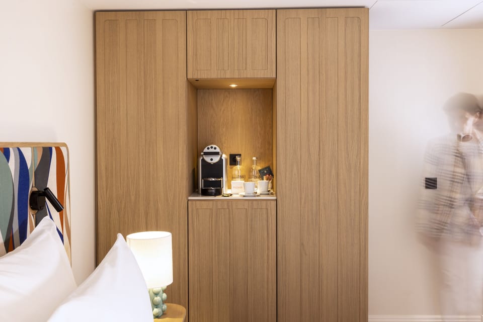 Free minibar items, in-room safe, desk, laptop workspace
