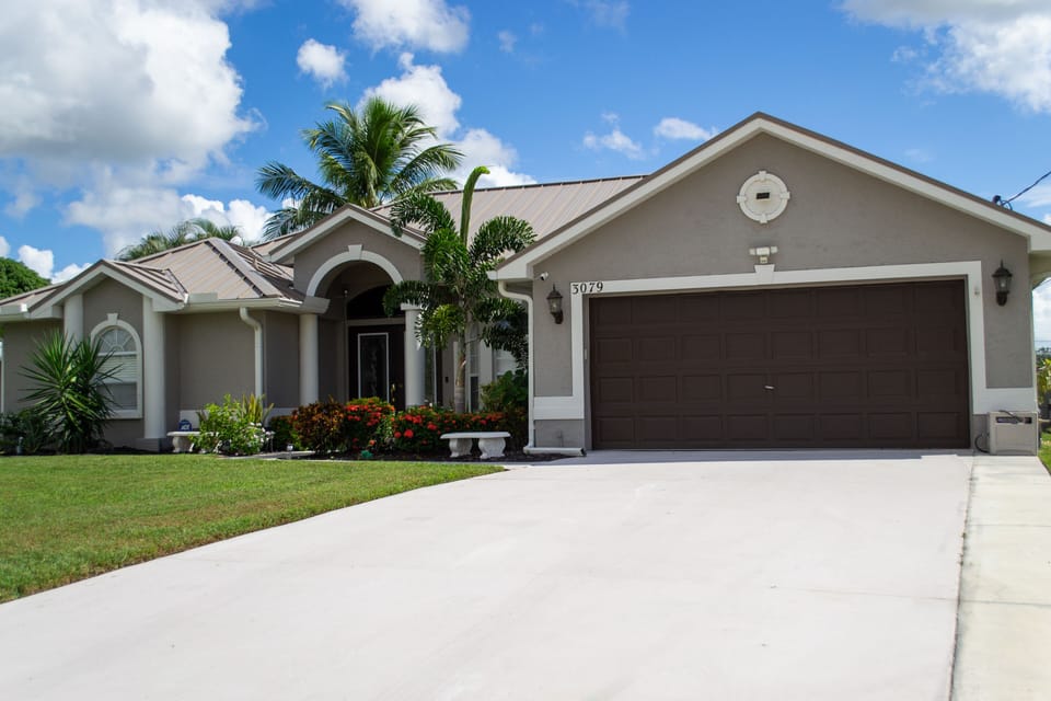 Front view of the home