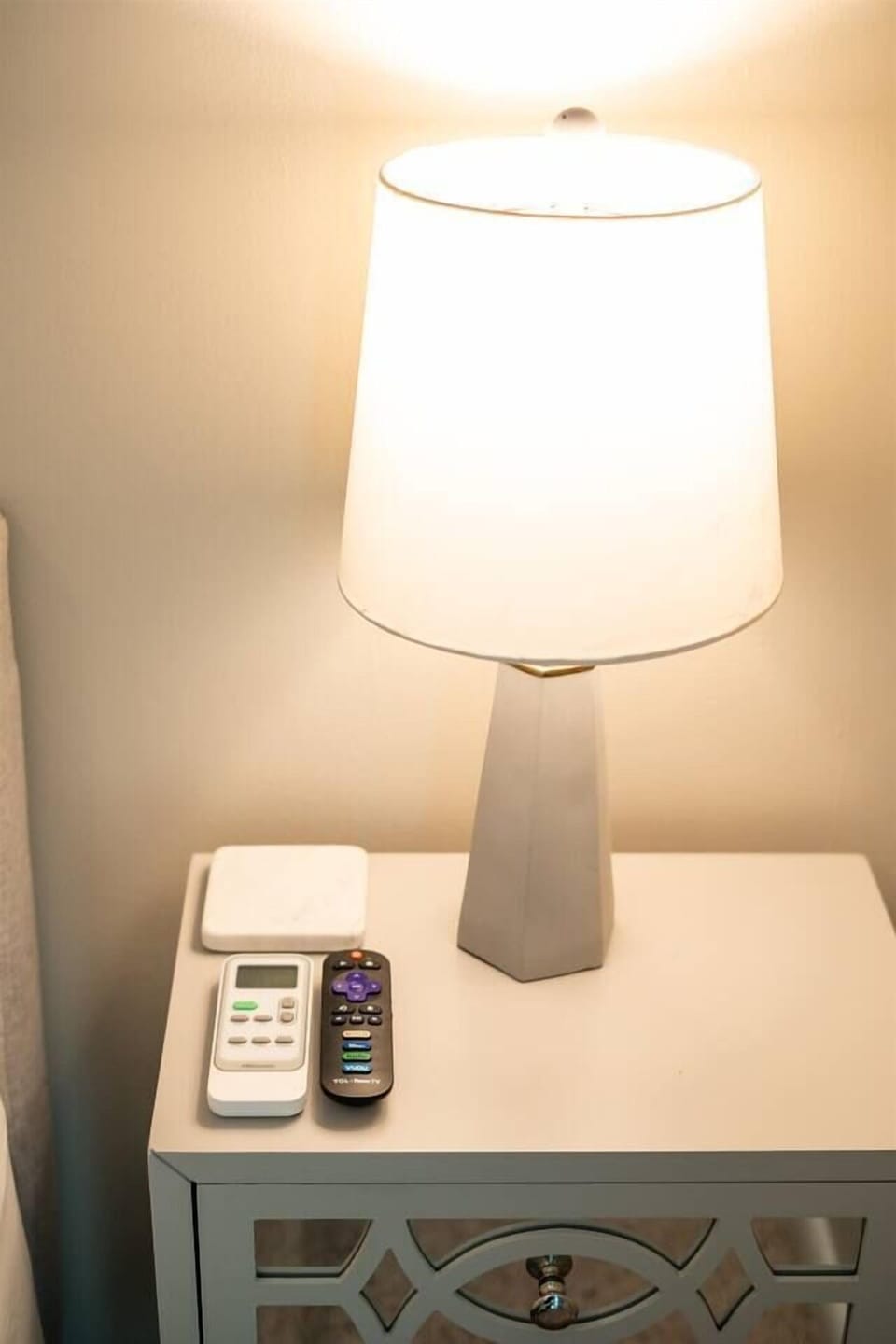 Bedside charging station included for your convenience