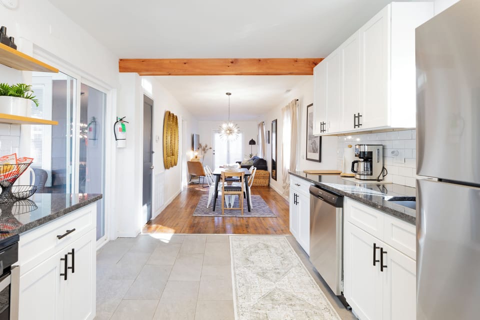 Cook your favorite recipes in our fully stocked kitchen.