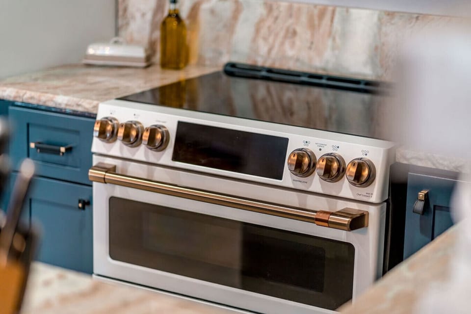 Designer double electric oven