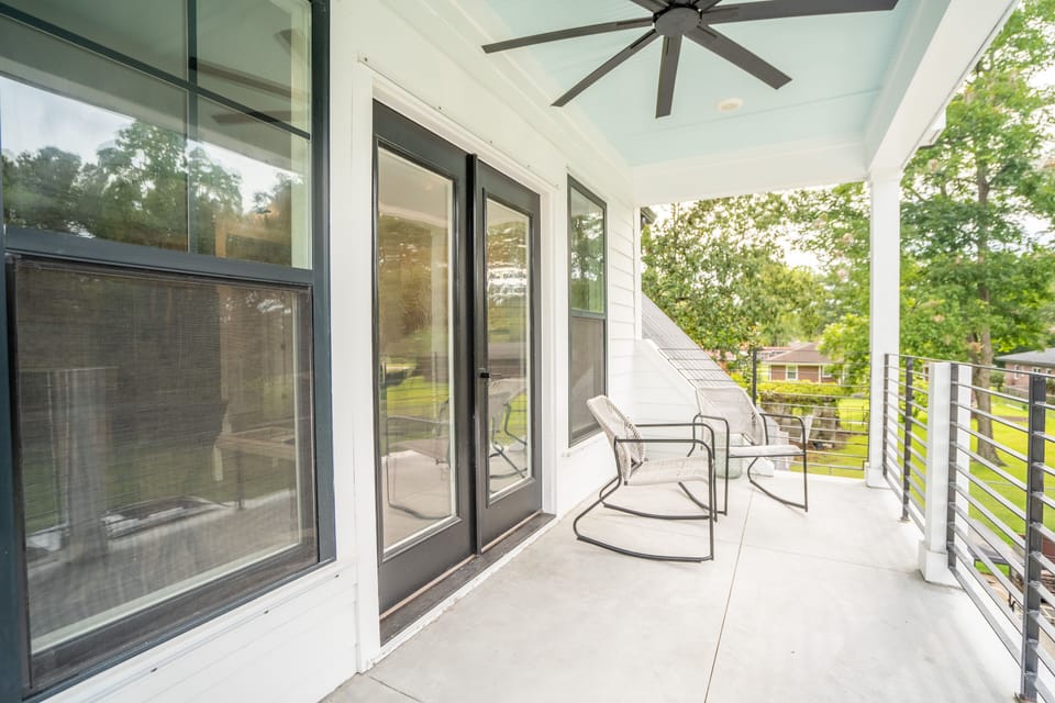 Porch with 2 Rocking Chairs