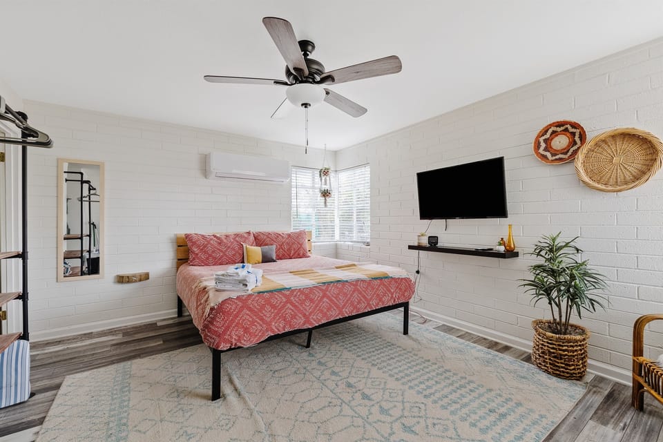 Cozy king bed for maximum relaxation.