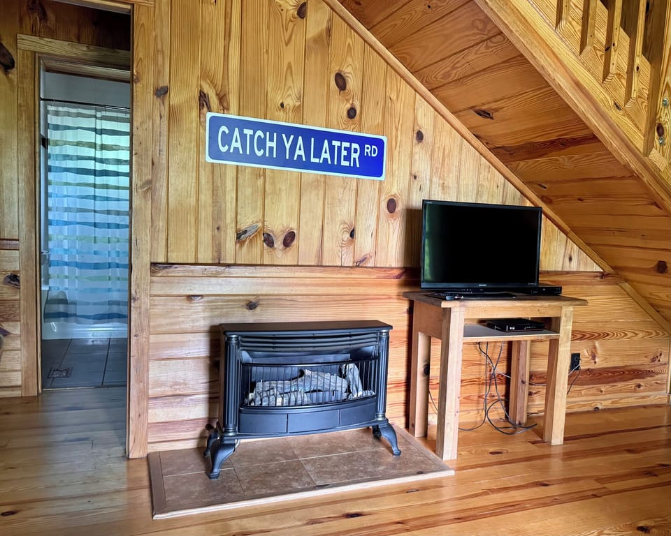 Gas Mini Hearth and ROKU TV + WiFi