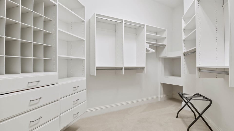Thoughtfully designed storage makes laundry and organization easy.