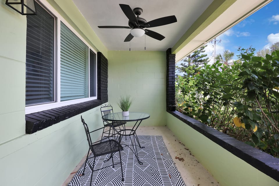Take a break and relax on the front porch