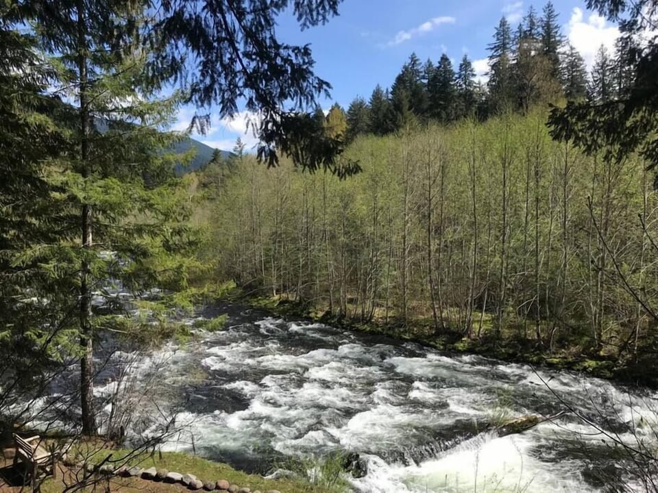 View of river from balcony
