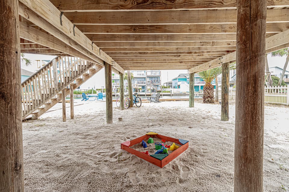 Even the little ones will love playing in the sand