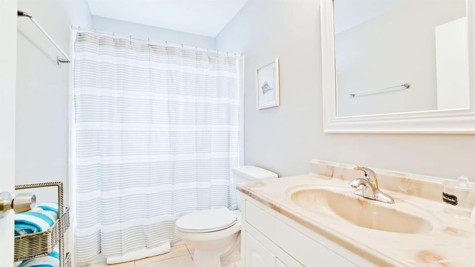En Suite Bathroom with shower.